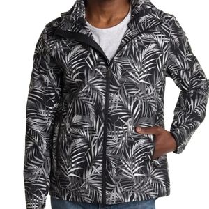 🎉SALE! Michael Kors🖤Tropical Print 3L Hooded Windbreaker Jacket NWTs